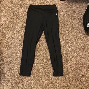 Black & Silver Leggings From PINK Size Medium!